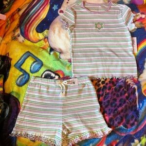 Garanimals Flower Striped Outfit